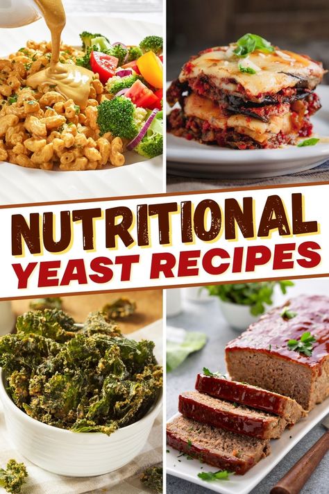 Elevate your next meatless Monday with these easy nutritional yeast recipes. They're so savory and cheesy, you won't believe they're healthy. Yeast Recipes Easy, Gluten Free Egg Free Recipes, Vegan Eggplant Parmesan, Vegan Potato Soup, Vegan Green Bean Casserole, Nutritional Yeast Recipes, Yeast Recipes, Low Cholesterol Recipes, Vegan Parmesan Cheese