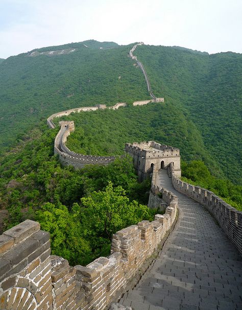 Section of The Great Wall at Mutianyu, China by Coyolicatzin, via Flickr Building References, Hiking Spots, Great Wall Of China, Cat Air, Beautiful Sites, Ming Dynasty, China Travel, Great Wall, Famous Places