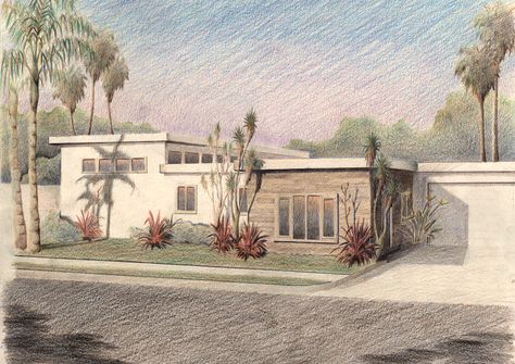 colored pencil rendering by Eric Arneson #landscapearchitecture #landscapedesign #architecture #rendering #illustration #pencil #drawing #art #coloredpencil Colored Pencil Rendering, Pencil Rendering, Architectural Renders, Sketch Architecture, Architectural Ideas, Illustration Pencil, Architectural Illustration, Color Pencil Sketch, Color Pencil Illustration