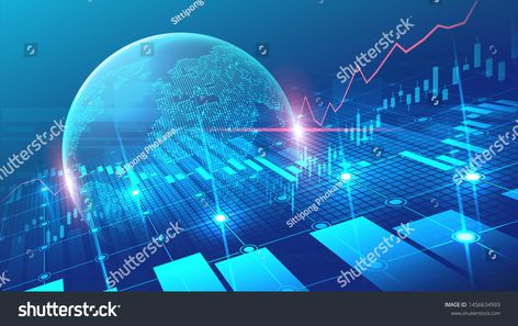 World map with graph in futuristic concept suitable for financial investment or Economic trends business idea and all art work design. Abstract finance background royalty free image illustration Finance Background, Futuristic Concept, Financial Investment, Abstract Template, موارد بشرية, Economic Policy, Center Of Excellence, World Economic Forum, Up Book