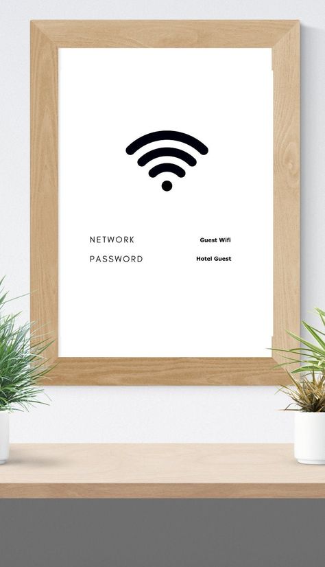 Air Bnb Ideas Decor Living Room, Wifi Password Ideas, Guest Welcome Baskets, Wifi Password Sign Printable, Wifi Password Printable, Password Printable, Guest Room Essentials, Wifi Password Sign, Airbnb House