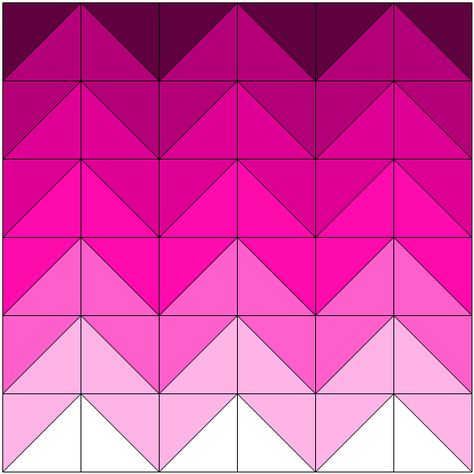 Ombre Half Square Triangle Quilt, Quilt Patterns For Ombre Fabric, Gradient Quilt Ideas, Ombre Quilts Ideas, Ombré Quilt, Ombre Quilt Pattern, Chevron Quilts, Gradient Quilt, Ombre Quilt