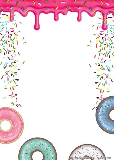 Cool (FREE PRINTABLE) – Delicious Donuts Birthday Invitation Templates #free #freeinvitation2019 #birthday #disney #invitations #invitationtemplates Candy Theme Invitation Template, Two Sweet Birthday Invitation Template Free, Two Sweet Invitation Template, Candy Invitations, Donuts Birthday, Templates Birthday, Donut Invitation, Donut Design, Free Printable Birthday Invitations