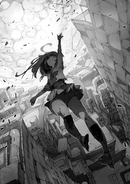 Falling Falling From Building Drawing, Anime Character Falling Off A Building, Falling Off A Building Reference, Falling Anime Character, Character Falling Reference, Pose Falling Reference, Manga Falling Pose, Anime Falling Pose Reference, Falling Reference Pose From Above