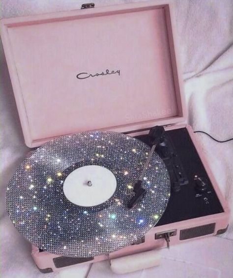 Must Have Vinyl! Cd Music, Vintage Aesthetic, Cd, Sparkle, Glitter, Vinyl, Collage, Music, Pink