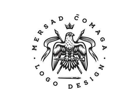 Bird Logo by Mersad Comaga on Dribbble Vintage Eagle Logo, Heraldry Logo, Nonprofit Design, Liberty Logo, Legend Logo, Logo Wings, Logomark Design, Ui Design Principles, Falcon Logo