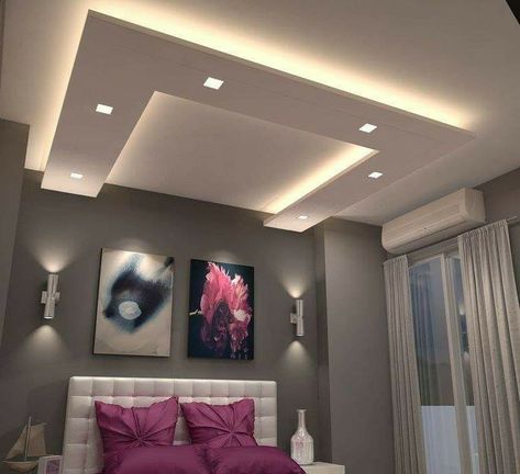 Bedroom False Ceiling, Plafon Gypsum, Best Living Room Design, New Ceiling Design, Pop False Ceiling Design, Interior Design Bedroom Small, Interior Design Your Home, House Ceiling Design, Ceiling Design Living Room