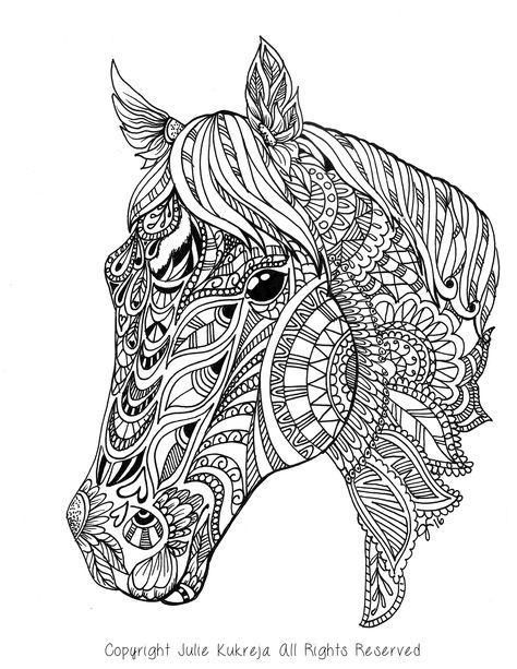 Custom Pet Portrait, horse, adult coloring book style by Julie Kukreja. Get your own! julie@penandmousedesign.com Horse Coloring Books, Adult Coloring Books Printables, Free Horses, Horse Coloring Pages, Adult Colouring Pages, Unicorn Coloring Pages, Horse Coloring, Mandala Coloring Pages, Animal Coloring Pages