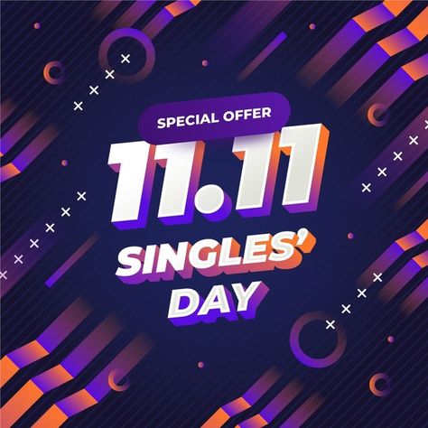 Singles Day Sale, Singles Day 11.11, 11.11 Promotion Design, Singles Day 11.11 Design, 11.11 Sale, Sale Promotion Design, Offer Post Design, Sales Promotion Design, Single's Day