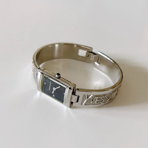 Vintage Yves Saint Laurent Silver Bangle Watch will be available today at 5pm pacific time! Ysl Vintage, Silver Watches, Vintage Yves Saint Laurent, Silver Watches Women, Vintage Watches Women, Bangle Watches, Watches Luxury, Watches Women, Womens Watches Luxury