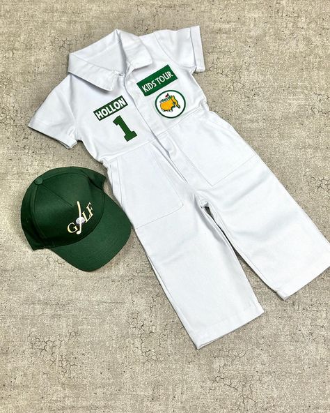 📣Click the link in bio to purchase, you can order from my etsy store with secure payment method Personalized Golf Long-Short Caddy outfit for kids*Toddler Golf White-Green Suit*Baby Golf 1st Birthday Uniform #golf #golfstagram #caddieuniform #caddyoutfit #toddlergolf #golfcostume #golfbirthday #golfbirthdayparty #golfbirthdaycake #masters #golfmasters #golfclub #golfclubs #golfclubsport #birthdaycostume #cakesmash #cakesmashphotography #2birthday #1stbirthday #1stbirthdayparty #1stbirthdayp... Golf Costume, Hole In One Birthday Party, Golf Costumes, Golf 1st Birthday, Golf Masters, Golf First Birthday, Golf Birthday Cakes, Golf Caddy, Birthday Golf