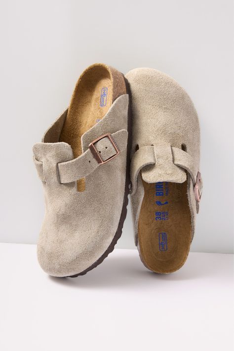 BIRKENSTOCK Boston Clog | EVEREVE Berlin Stock Clogs, Birk Clogs, Cute Outfits With Birkenstocks, Boston Clogs Outfit, Birkenstock Clogs Outfit, Thrift Manifest, Birkenstock Clog, Birkenstock Clogs, Dream Shoe