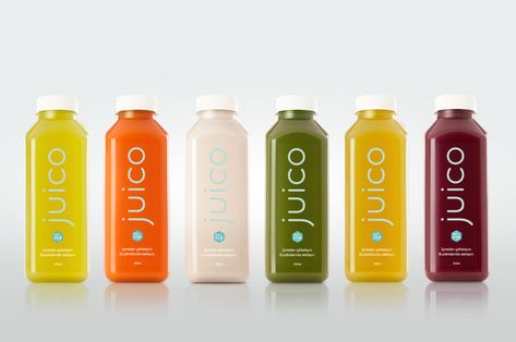 Juico Brand ID and Packaging Design on Behance Juice Branding, Self Employed, Pressed Juice, Cold Pressed Juice, Reusable Water Bottle, Packaging Design, Creative Design, Juice, Barcelona