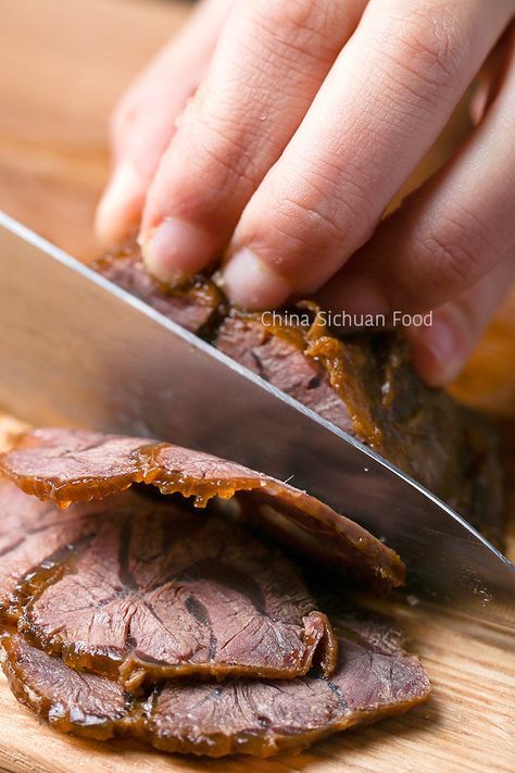 Chinese Braised Beef Shank | chinasichuanfood.com Chinese Braised Beef, Braised Beef Shank, Beef Shank Recipe, Asian Appetizers, Beef Shank, Asian Beef, Cold Appetizers, Braised Beef, Chinese Dishes