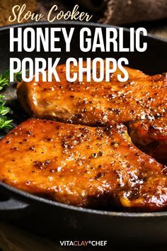 Slow Cooker Pork Chops Recipes, Honey And Garlic, Honey Garlic Pork, Garlic Pork Chops, Pork Crockpot Recipes, Pork Chop Recipes Crockpot, Honey Garlic Pork Chops, Slow Cooker Recipes Pork, Best Crockpot