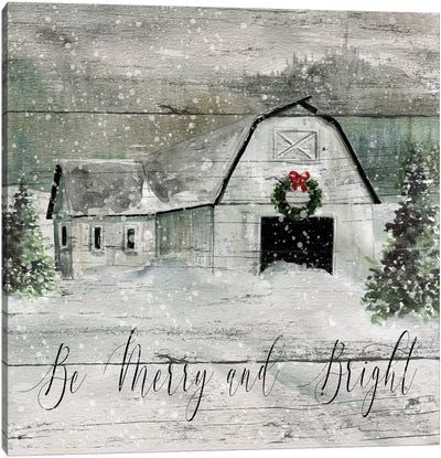 Barn Painting, Barn Design, Christmas Canvas, Be Merry, White Barn, A Barn, Grand Art, Christmas Paintings, Christmas Art