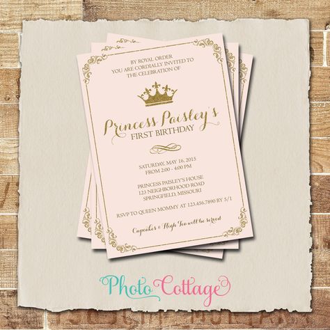 Royal Birthday Invitation, Princess Birthday Party, Royal Ball Invitations, Birthday Party Invitations, Pink & Gold Invitations, BP104 by PhotoCottage on Etsy https://www.etsy.com/listing/202150401/royal-birthday-invitation-princess Royal Birthday Invitation, Party Invitations Pink, Pink And Gold Invitations, Birthday Invitation Princess, Backyard Plans, Royal Invitation, Debut Invitation, Invitations Pink, Royal Ball