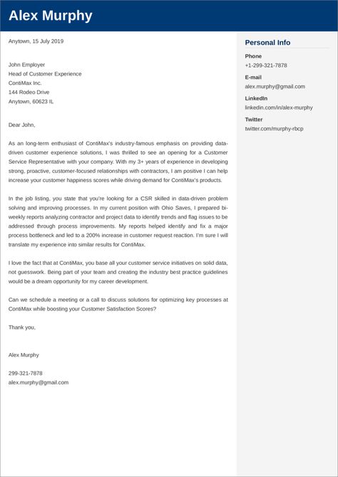 Customer Service Cover Letter: Examples & Ready-To-Use Templates Good Cover Letter Examples, Customer Service Resume Examples, Customer Service Cover Letter, Great Cover Letters, Cause And Effect Essay, Customer Service Resume, Federal Resume, Cover Letter Examples, Best Cover Letter