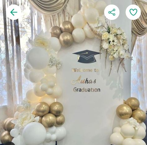 College Grad Party Decor, Balloon Decorations Graduation, Graduation Party Ideas Decorations, Modern Graduation Party, Graduation Party Backdrops, Graduation Party Cake, Graduation Party Invitations Templates, Senior Graduation Party, Graduation Party Diy