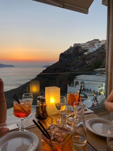 Europe, european summer, greece, Santorini, sunset Santorini Greece Aesthetic Couple, Mediterranean Honeymoon, Greece Moodboard, Honeymoon Santorini, Greek Honeymoon, Santorini Food, Santorini Greece Honeymoon, Wedding Powerpoint, Greek Cafe