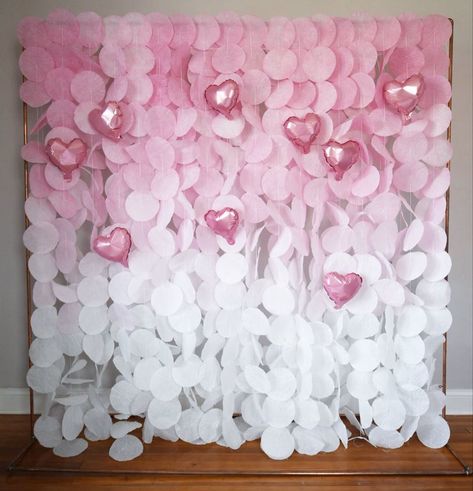 Back Drops For Photoshoot, White And Pink Backdrop, Heart Balloon Backdrop, Valentines Day Backdrop, Heart Backdrop, Valentines Day Romantic, Valentine Backdrop, Ideas Valentines Day, Galentines Party