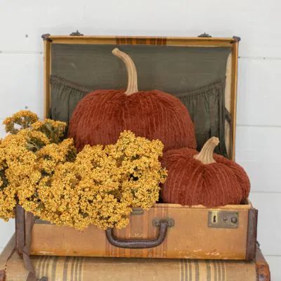 BITTERSWEET LANE | Shop Sales Events Antique Farmhouse Fabric Pumpkin Display, Fall Vintage Decor, Fall Boutique Display, Fall Antique Booth Displays, Fall Store Display Ideas, Fall 2023 Home Decor Trends, Fall Booth Displays Vintage, Fleece Pumpkin, Antique Booth Ideas Staging