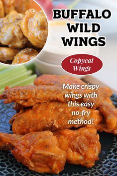 Buffalo Wild Wings Recipe, Copycat Buffalo Wild Wings, Southern Comfort Foods, Thai Food Recipes, Hot Wing Recipe, Wings Recipes, Chicken Croquettes, Wings Recipe Buffalo, Chicken Wing Recipes Baked