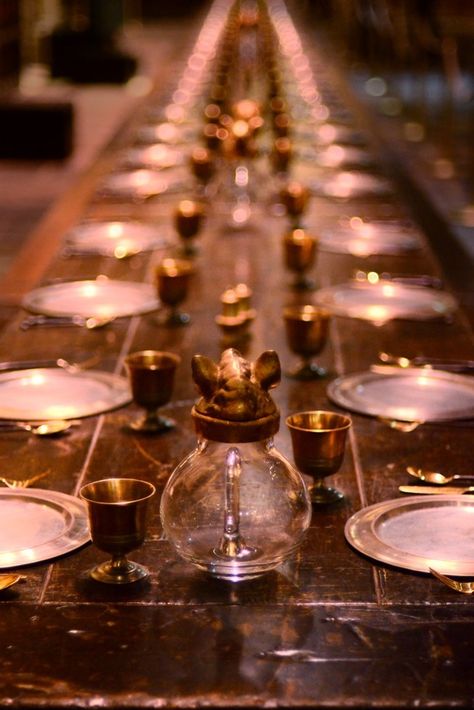 Banquet Aesthetic, Debutante Aesthetic, Food Magic, Gryffindor Aesthetic, Harry Potter Aesthetic, Banquet Tables, Taper Candle, Tea Light Candle, Wizard