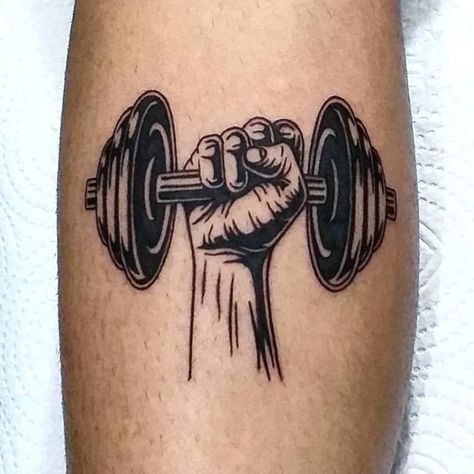 A lot of men who work out will find beauty in fitness inspired designs. Are you a gym junkie? Do you work out from… #mentattoo #skulltattoo Gym Tattoo Ideas, Weightlifting Tattoo, Dumbbell Tattoo, Gym Tattoo, Tattoo Ideas Males, Fitness Tattoo, Sport Tattoos, Army Tattoos, Elements Tattoo