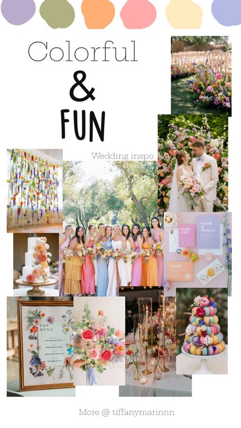 Bright Wedding Palette, Wedding Decorations Colorful, Wedding Colors Bright, Colorful Wedding Theme, Colorful Wedding Decorations, Wedding Schemes, Wedding Theme Color Schemes, Wildflower Wedding Theme, Bright Wedding Colors