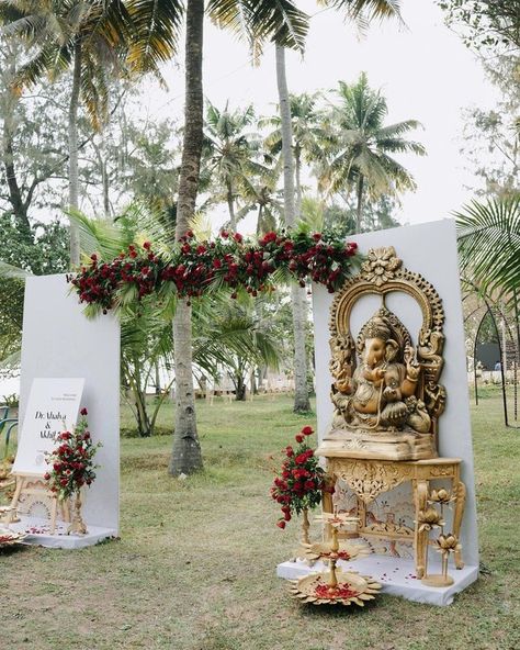 Discover the Beauty of South Indian Wedding Decorations: Our Top Picks! | WeddingBazaar Wedding Hall Entrance Decorations Indian, South Indian Wedding Backdrop, Wedding Entrance Decoration Indian, Wedding Pathway Decor, South Indian Wedding Decorations, Wedding Gate Decoration, South Indian Decor, South Indian Wedding Decor, Wedding Mandap Decoration