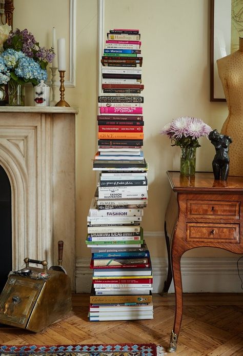 Beyond the Book | Hygge & West Home: Design for a Cozy Life | Book Stack | Upper East Side, NYC Katie Rodgers, Upper East Side Nyc, Apartment Needs, Cozy Life, West Home, Life Book, Book Stack, Wallpaper Patterns, Contemporary Wallpaper