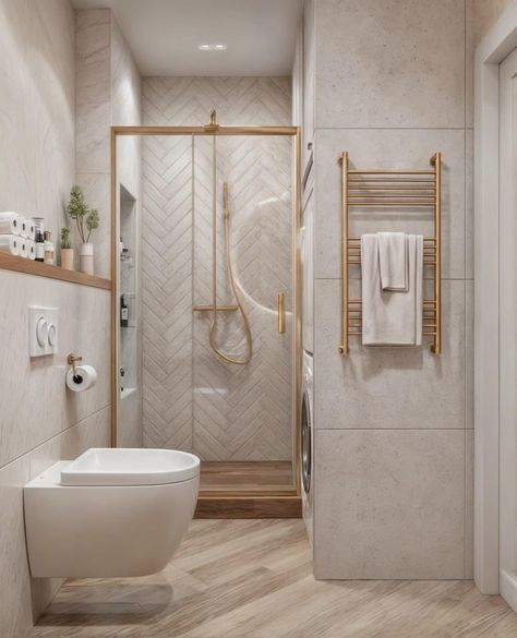 Small Ensuite, Bilik Air, En Suite Shower Room, Small Bathroom Renovations, Bathroom Design Layout, Bathroom Redesign, Downstairs Bathroom, Bathroom Inspiration Decor, Small Bathroom Ideas