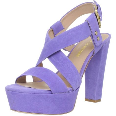 Pour La Victoire Women's Nealla Platform Sandal (1 970 UAH) ❤ liked on Polyvore featuring shoes, sandals, heels, footwear, high heels, purple, strap heel sandals, platform sandals, leather strap sandals and summer sandals Lilac Shoes, Pastel Shoes, Black Platform Wedges, Platform Wedges Shoes, Wide Width Sandals, Wide Fit Sandals, Leather Strap Sandals, Strappy Platform Sandals, Women Platform Sandals