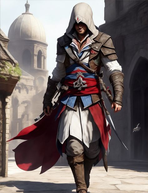 Assassins Creed Outfit Concept Art, Ezio Assassins Creed, Assassins Creed Ezio, Assassins Creed Outfit, Assassins Creed 1, Assassin's Creed Ezio, Assassins Creed Funny, Assassins Creed Cosplay, Assassin's Creed Wallpaper