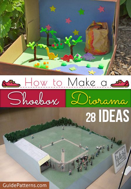 How to Make a Shoebox Diorama: 28 Ideas | Guide Patterns Making A Diorama, Diorama Box Ideas, Shoebox Diorama School Projects, Bible Story Diorama, Diarama Ideas Easy, Diorama Ideas For Kids School Projects, Diaroma Ideas Projects, School Diorama, Shoebox Crafts