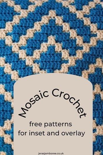 17 Free Mosaic Crochet Patterns for Beginners - Jera's Jamboree Free Mosaic Crochet Patterns, Mosaic Crochet Patterns, Free Mosaic Patterns, Crochet Jumper Pattern, Easy Mosaic, Knit Baby Blanket Pattern Free, Crochet Free Patterns, Crochet Stitches For Blankets, Mosaic Crochet