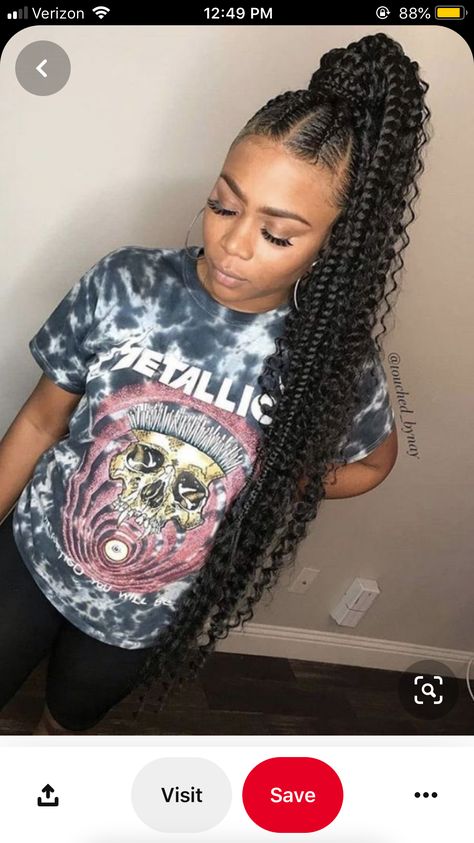 Hairstyles 15, Ponytail Braided, Feed In Braids Ponytail, Feed In Ponytail, Weave Ponytail, Geometric Hair Clip, Hairstyles Ponytail, Feed In Braids Hairstyles, Braided Ponytail Hairstyles