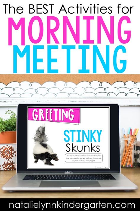 What To Do During Morning Meeting - Natalie Lynn Kindergarten Morning Meetings Kindergarten, Kindergarten Morning Meeting Slides, Kindergarten Morning Meeting Activities, Morning Meeting Greetings 2nd Grade, Morning Meeting Games 2nd Grade, Morning Meeting Ideas Kindergarten, Morning Meeting Greetings Kindergarten, 2nd Grade Morning Meeting, Morning Meeting Board