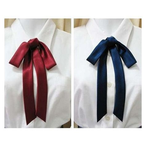 JK Japanese School Uniforms quality satin ribbon bow tie lengthening... ❤ liked on Polyvore featuring home, home decor, japanese home decor and colorful home decor Outfit Formal Mujer, Womens Ties, Kawaii Harajuku Fashion, Ribbon Bow Tie, School Ties, Flower Tie, Satin Ribbon Bow, Lace Sleeveless Top, Japanese School