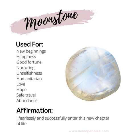 Moon Stone Meaning, Moonstone Meaning, Moonstone Properties, Healing Magic, Crystals Healing Properties, Abundance Affirmations, Crystal Healing Stones, Moonstone Crystal, Blue Moonstone