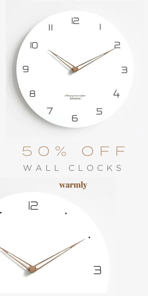 Big Clock Decor Living Rooms, Bedroom Clock Ideas, Kitchen Clocks Wall Ideas, Wall Clock Ideas, Minimalist Wall Clock, Living Room Wall Clock, Best Wall Clocks, Bedroom Clocks, Big Clock