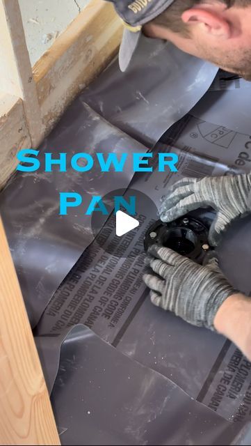 Keifer Kelson on Instagram: "Another shower pan at the cabin site 🏕️
.
.
.
.
#oatey #showerpan #showerpanliner #tile #tileprep #construction #construccion #constructiontips #fyp #diy #diyproject #asmr #asmrsounds #asmrvideo #plumbing #framing" Diy Shower Pan How To Build, How To Build A Shower Pan, Cement Shower Ideas, Installing Shower Pan, Diy Shower Floor, Cheap Shower Ideas, Shower Floor Diy, Diy Shower Pan, Rustic Shower Ideas