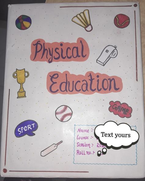 Easy Physical Education Drawing, Physical Education Design, Front Page Design, Health And Physical Education, School Creative, Physical Education Games, Drawing Games, Cover Ideas, Education Design