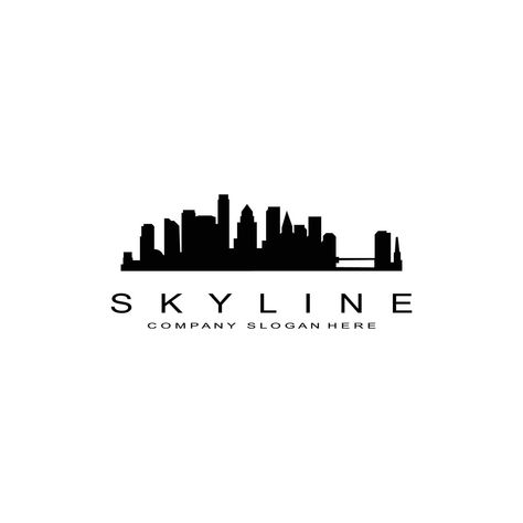 Building Logo Design, Moodboard Art, Real Estate Building, Skyline Logo, Building Logo, City Logo, Logo Real, Silver City, Company Slogans