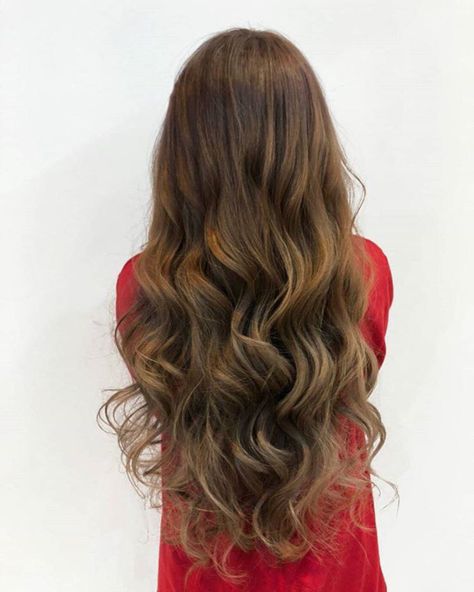 Relaxed Perm, Perm Long Hair, Loose Perm, Perm Hairstyles, Long Hair Perm, Curls For Long Hair, Long Face Hairstyles, Face Shape Hairstyles, Long Brown Hair