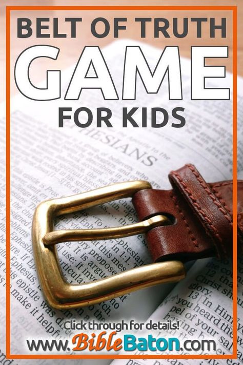 The Belt of Truth Bible based game for kids - Such an fun idea to kick off your lesson series on the full armor of God for kids during your VBS, Sunday School, or children's ministry! Hands on games and activities always make teaching easy. Plus there's a free printable lesson plan from Ephesians included. Click through to get the game instructions and free printable! Armour Of God Games, Armor Of God Printables Free, Armor Of God Belt Of Truth, Belt Of Truth Game, Belt Of Truth Lesson For Kids, Belt Of Truth Activity, Armor Of God Games For Kids, Keepers Of The Kingdom Vbs Games, Belt Of Truth Craft Printable