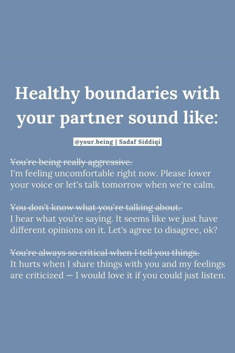 healthy boundaries with your partner sound like... Healthy Relationship Tips Communication, Boundaries Sound Like, Relationship Boundaries Couple, Healthy Relationship Boundaries, Relationship Boundaries List, Emotional Responsibility, Marriage Boundaries, Healthy Boundaries Quotes, Healthy Boundaries Relationships