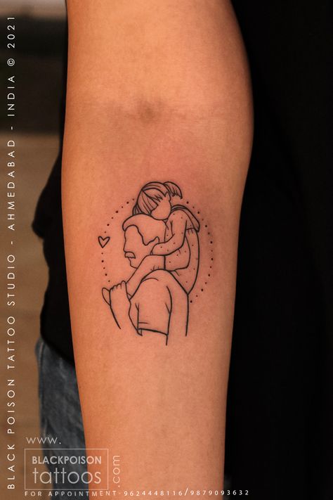 Fathers And Daughters Tattoo, Daughter Tattoo For Father Small, Tattoo Ideas For Daughter Father, Father Daughter Symbol Tattoos, Late Father Tattoo, Tattoo Daughter And Father, Daughter And Father Tattoos Matching, Father Symbol Tattoo, Matching Tattoos Father And Daughter