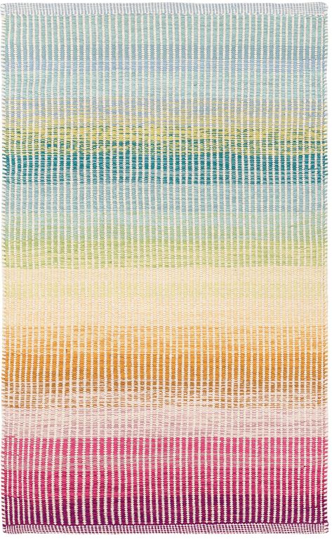 PRICES MAY VARY. WATERCOLOR HORIZON DESIGN: A mirage of degrade stripes in a bouquet of happy colors infuses our signature flat weave cotton rug in a vibrant creative blast. The new best friend to our Blossom bedding collection. FEATURES & BENEFITS: Durable construction; soft underfoot; lightweight. WHERE TO USE: High- and low-traffic spaces; well-used family areas like hallways, bedrooms, and stairs. BROUGHT TO YOU BY DASH & ALBERT: The choice for designers and architects worldwide, our rugs co Dash And Albert Rugs, Annie Selke, Custom Area Rugs, Dash And Albert, Up House, Cotton Area Rug, Polyester Rugs, Buy Rugs, Washable Rug